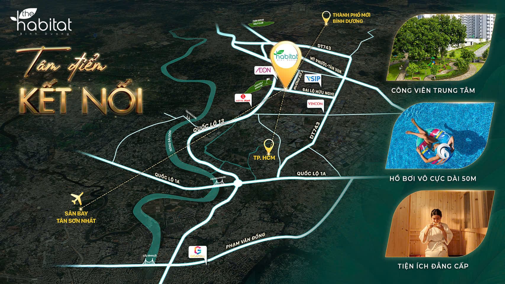 Vị trí dự án The Habitat Bình Dương